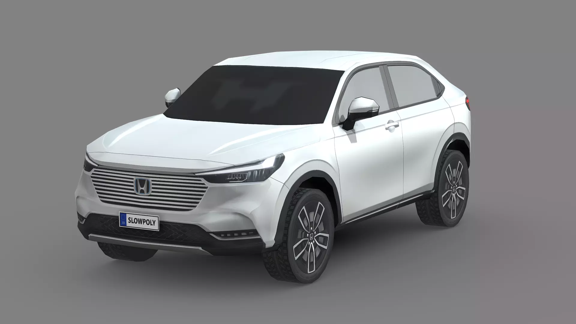 Honda HRV Low-poly 3D model_0