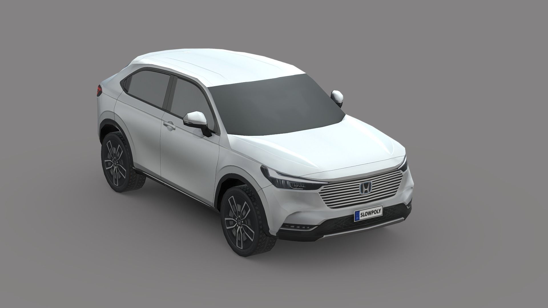 Honda HRV Low-poly 3D model_3