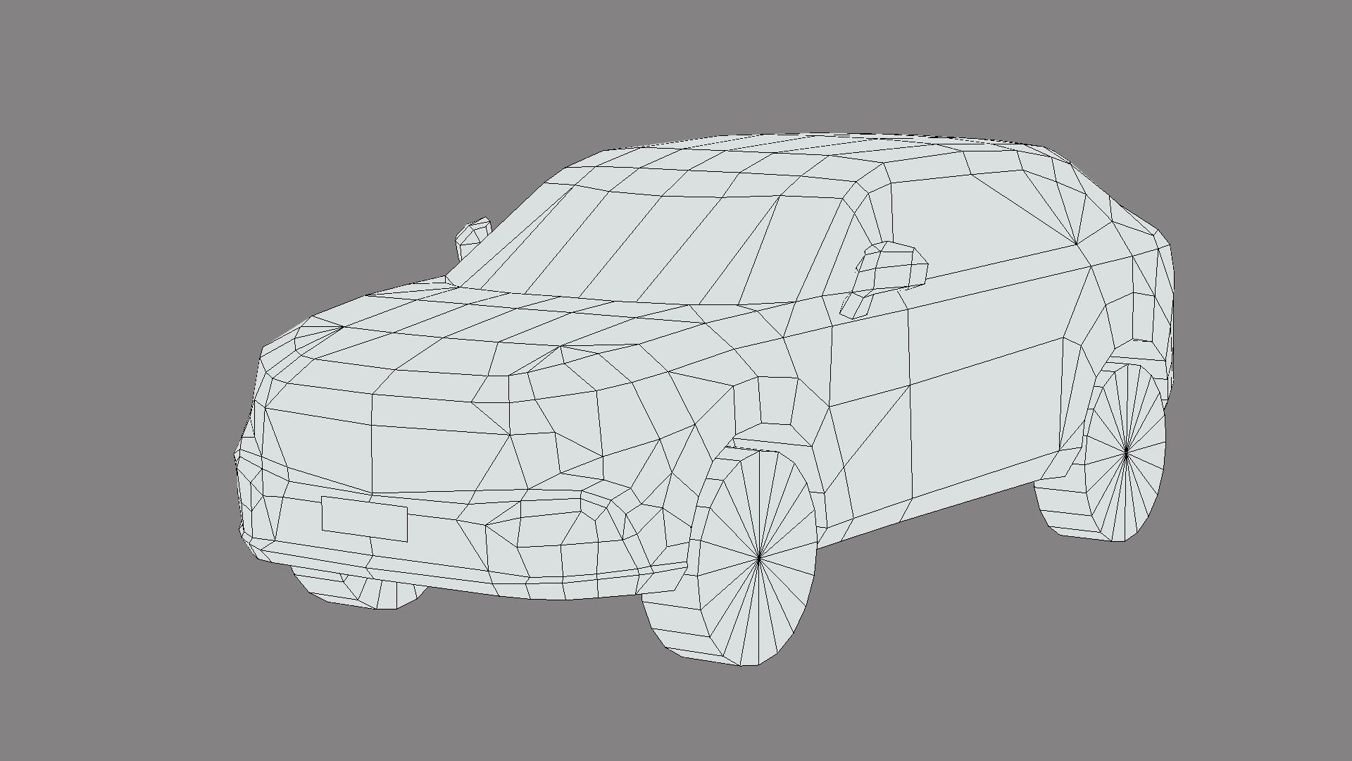 Honda HRV Low-poly 3D model_4