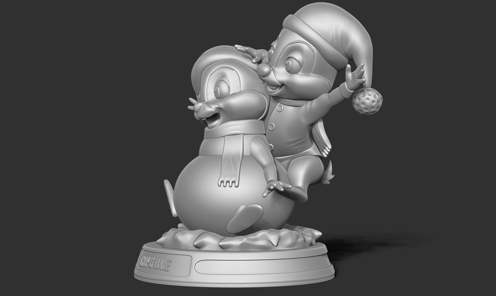 Chip and Dale - Merry Christmas 3D print model_12