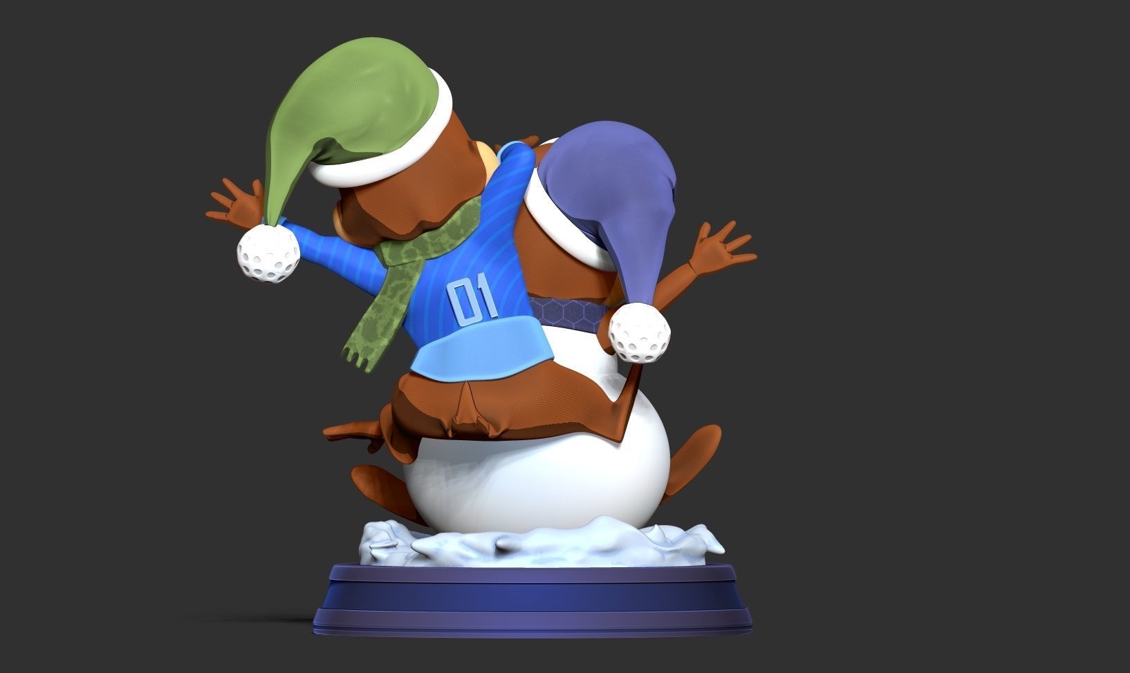 Chip and Dale - Merry Christmas 3D print model_5