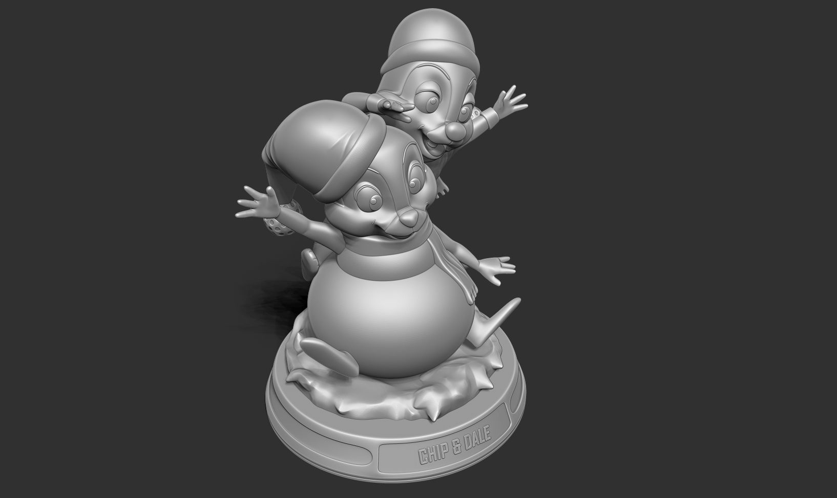 Chip and Dale - Merry Christmas 3D print model_16