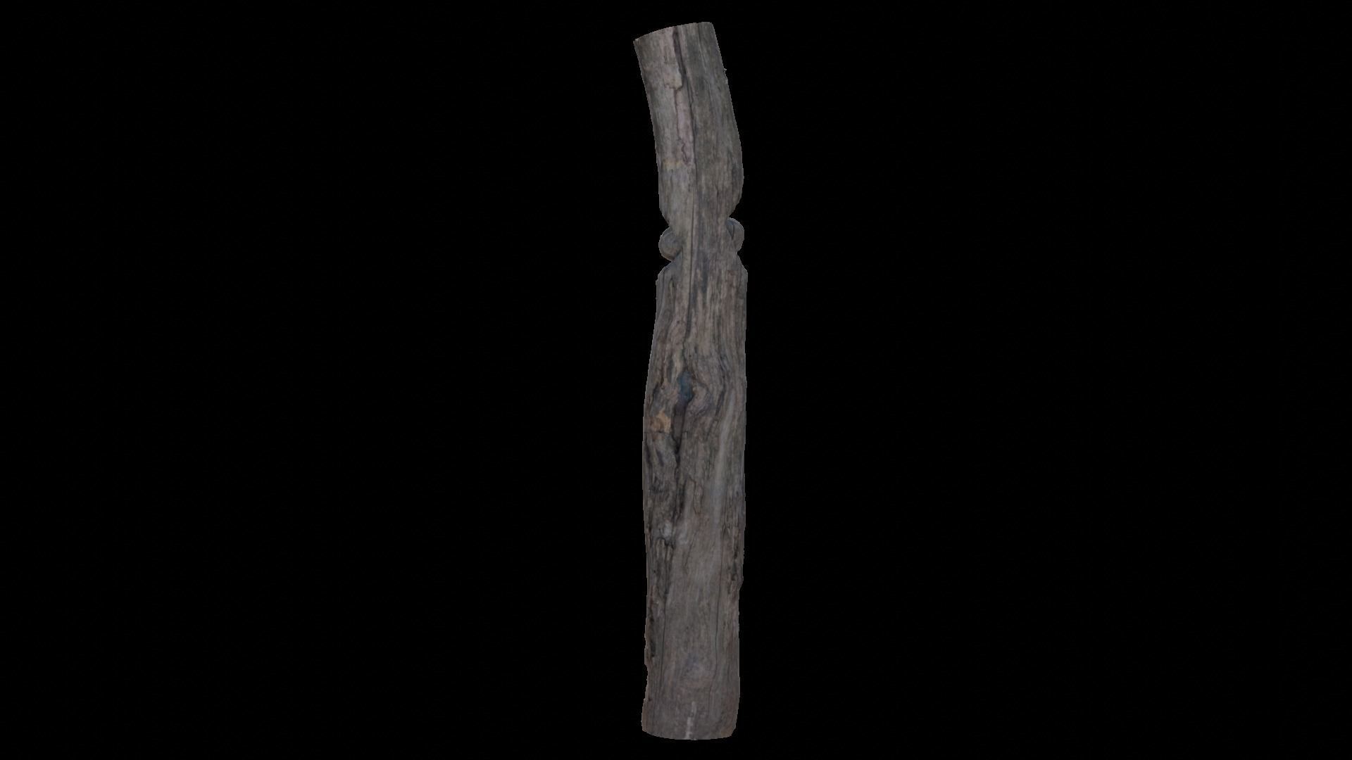 Korean Traditional Totem Pole 3D model_5