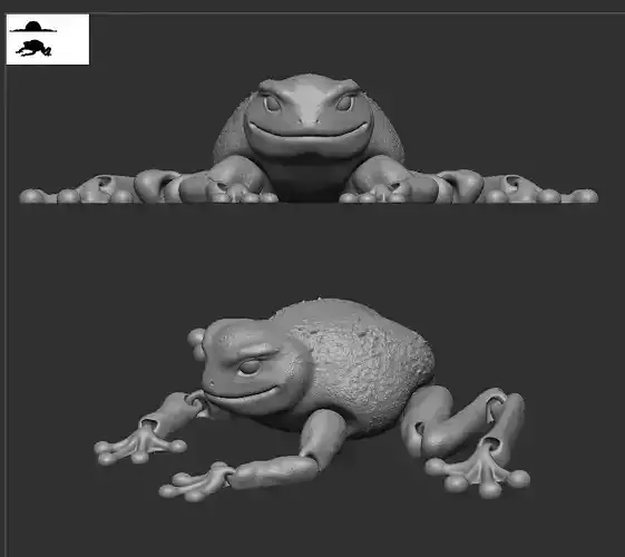 3D printable frog