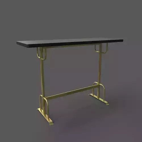 Sturdy Bar Table Low-poly 3D model