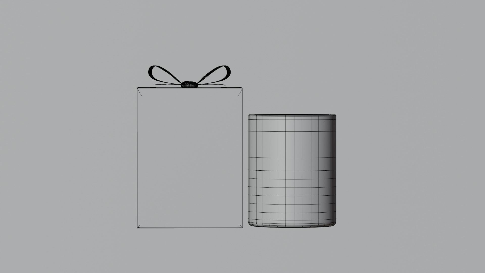 Candle with Box 3D model_5