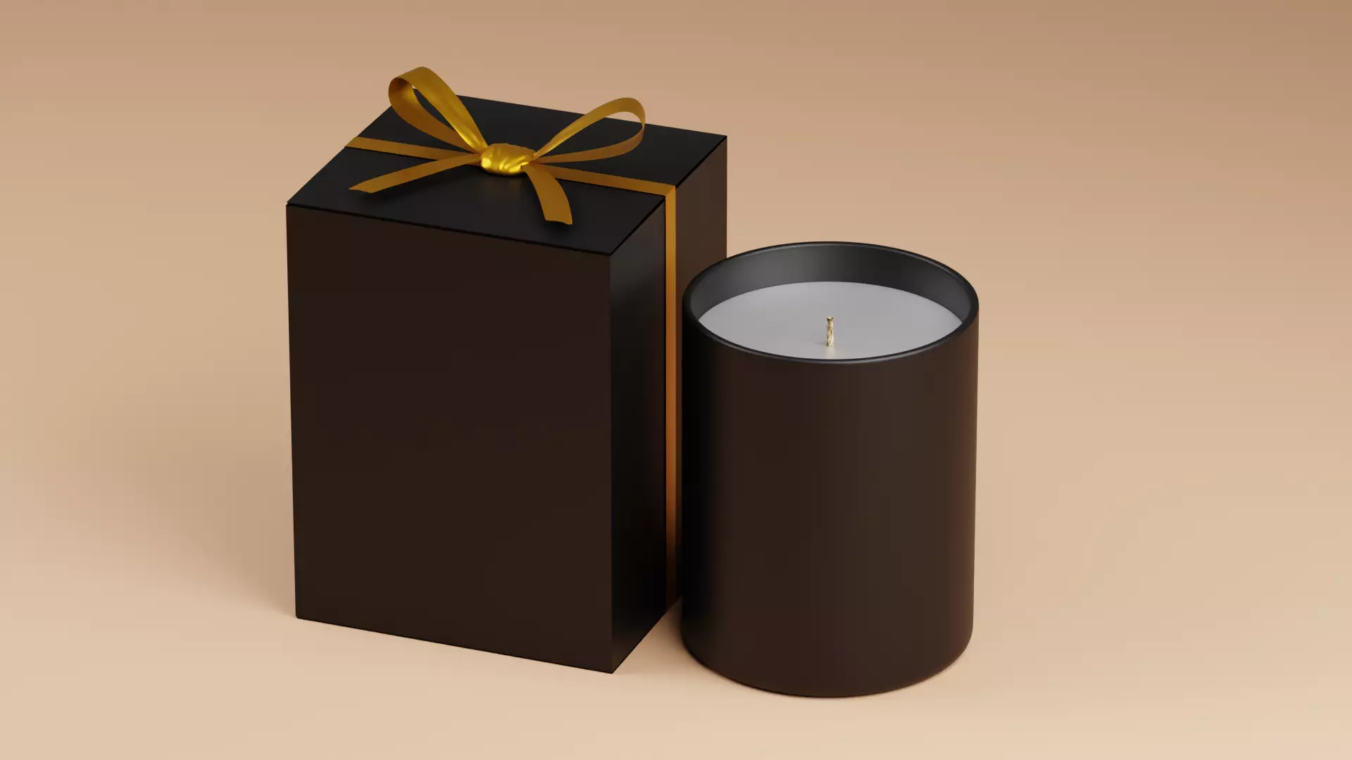 Candle with Box 3D model_0