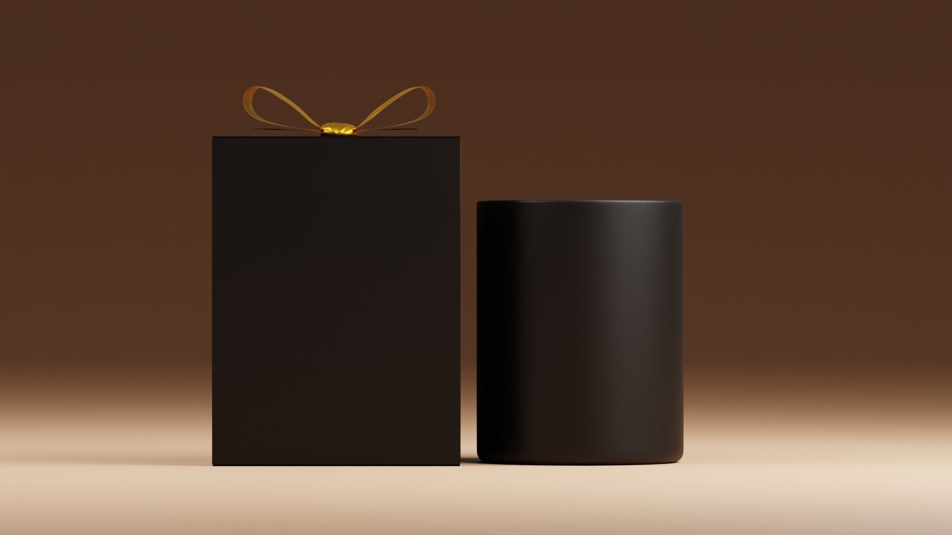 Candle with Box 3D model_1