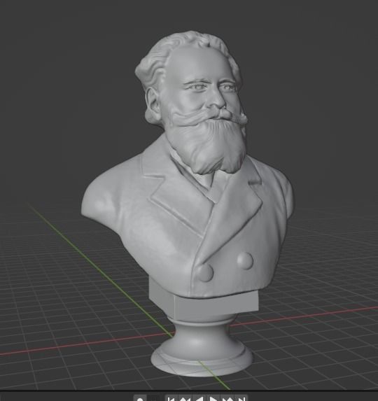 Edouard Manet 3D print model_11