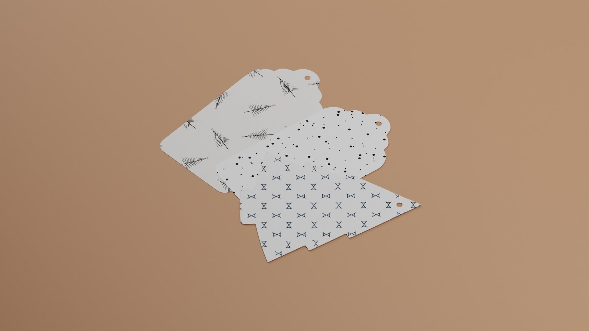 Christmas Tags 3D model_1