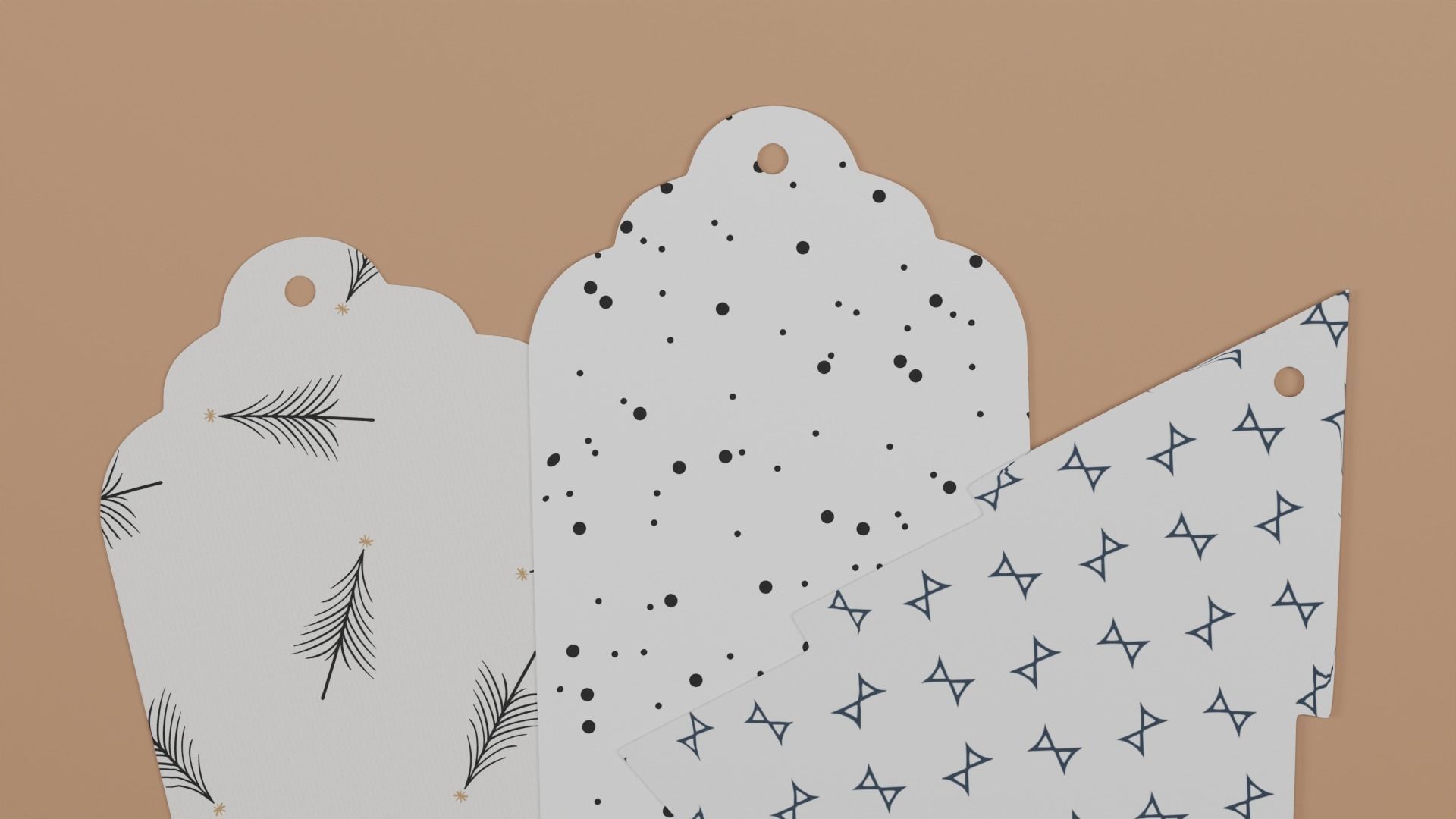 Christmas Tags 3D model_5