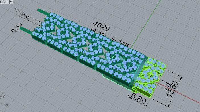 Diamond Chain 4629 3D print model_7