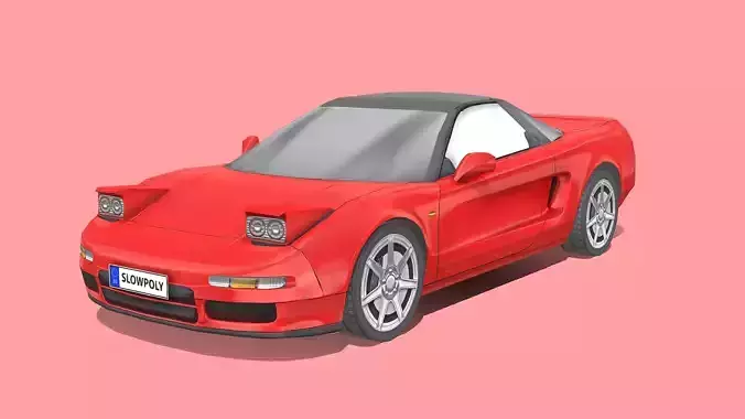 Honda NSX Type R Low-poly 3D model