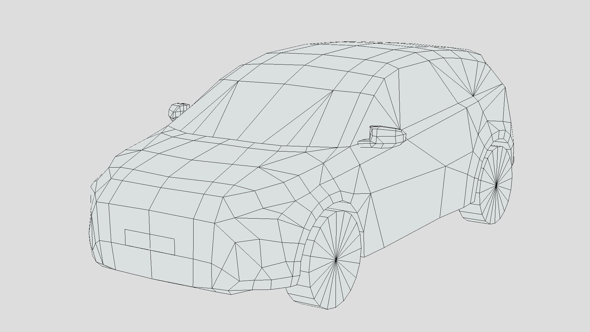 Hyundai Bayon 2022 Low-poly 3D model_6