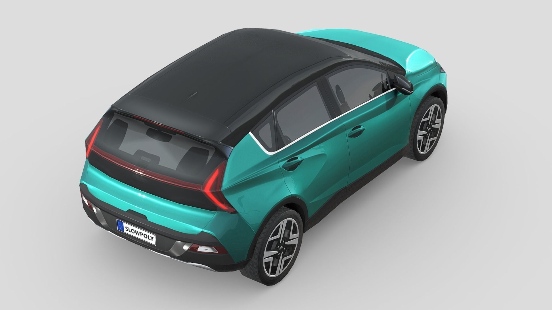 Hyundai Bayon 2022 Low-poly 3D model_2