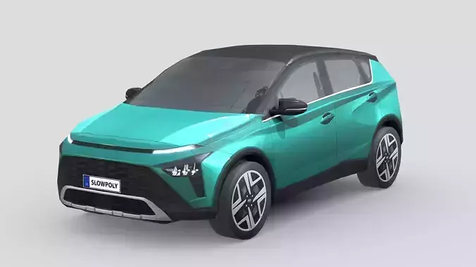 Hyundai Bayon 2022 Low-poly 3D model