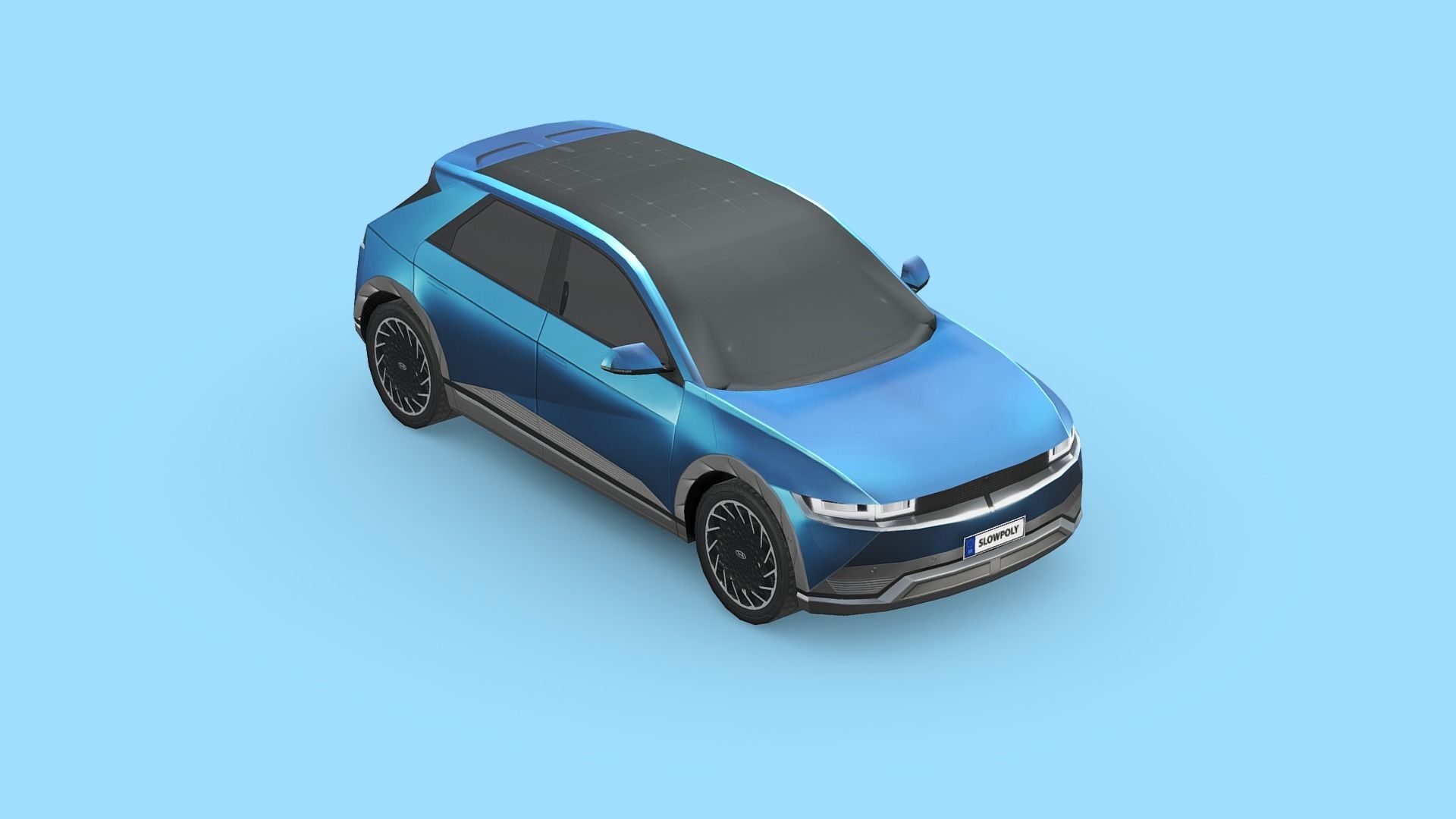 Hyundai IONIQ 5 Low-poly 3D model_3