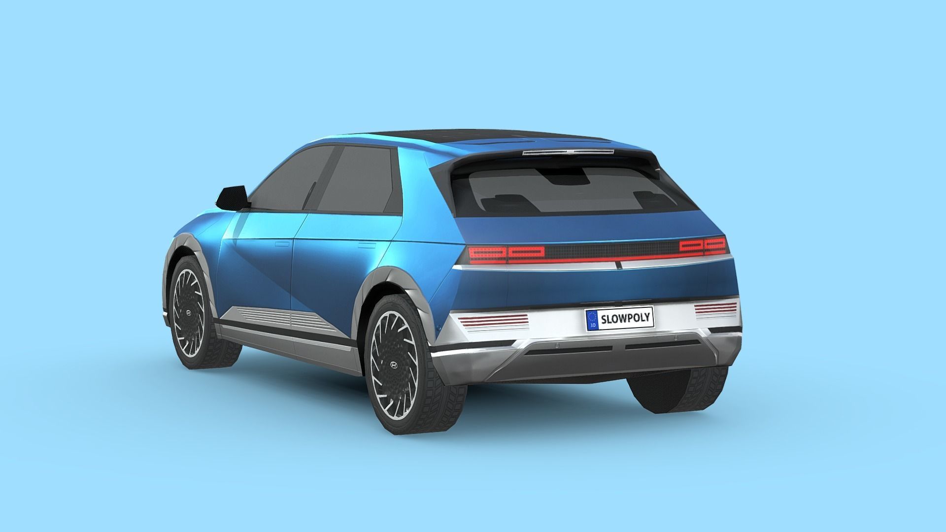 Hyundai IONIQ 5 Low-poly 3D model_1