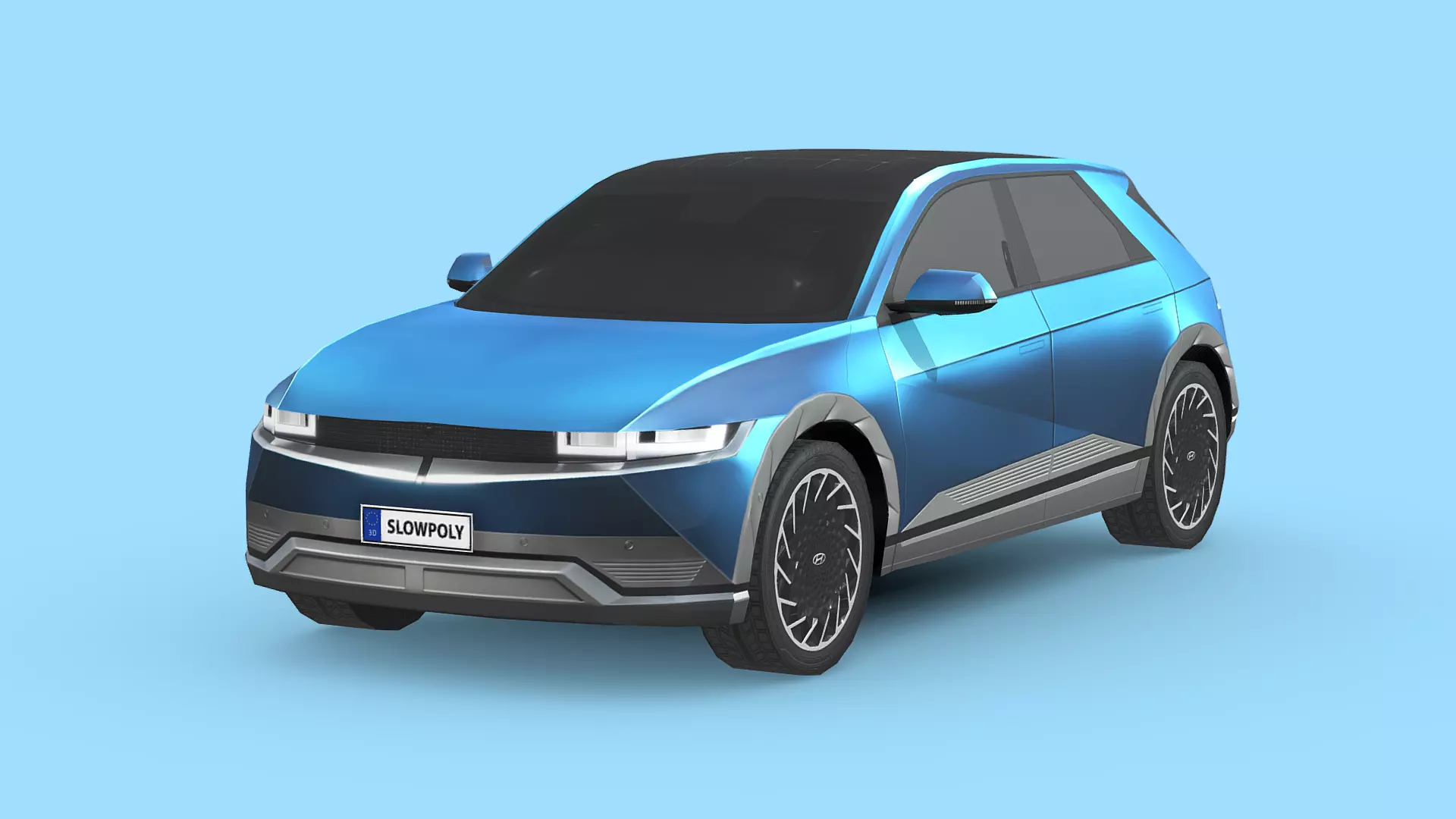 Hyundai IONIQ 5 Low-poly 3D model_0