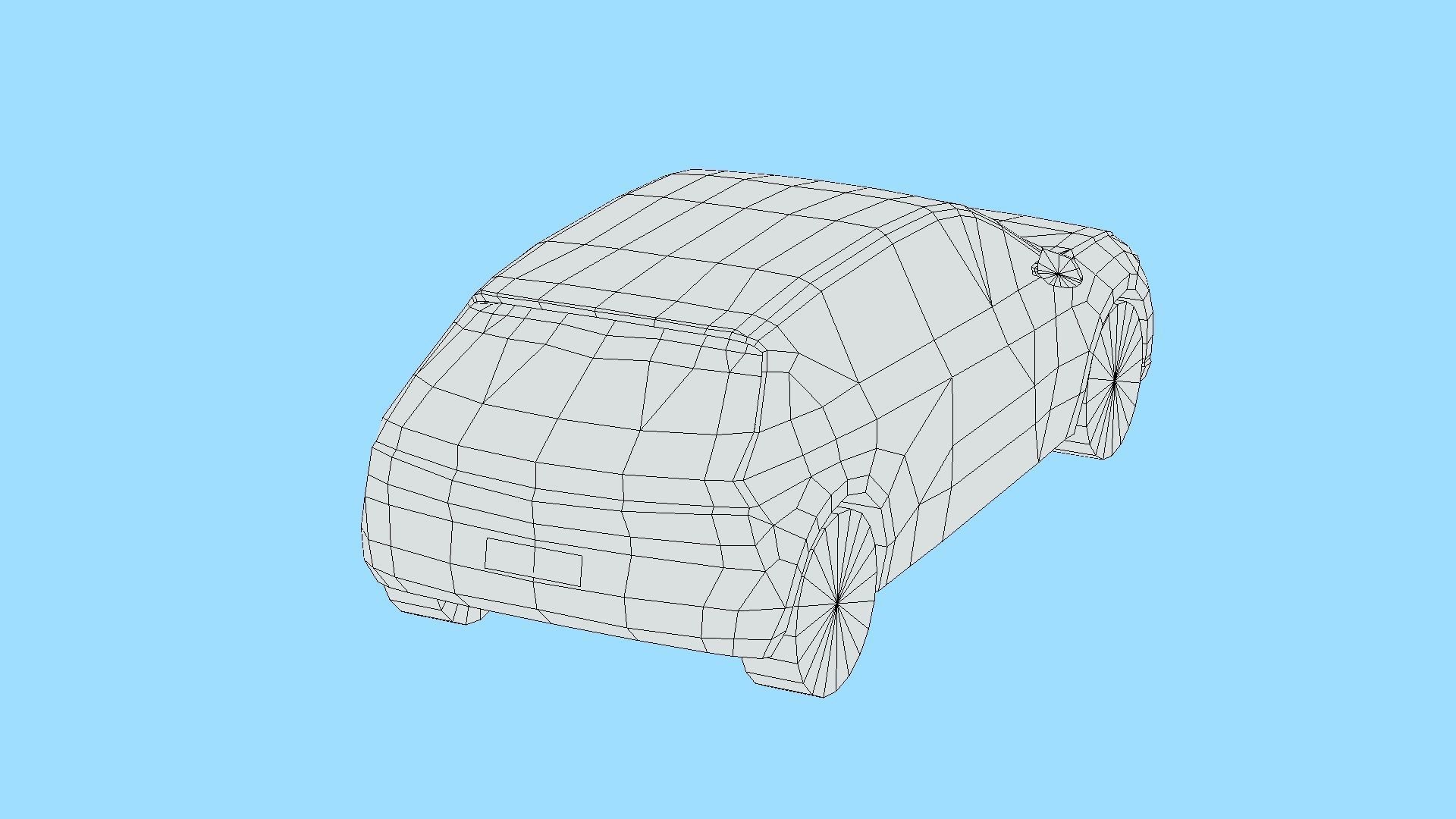 Hyundai IONIQ 5 Low-poly 3D model_5
