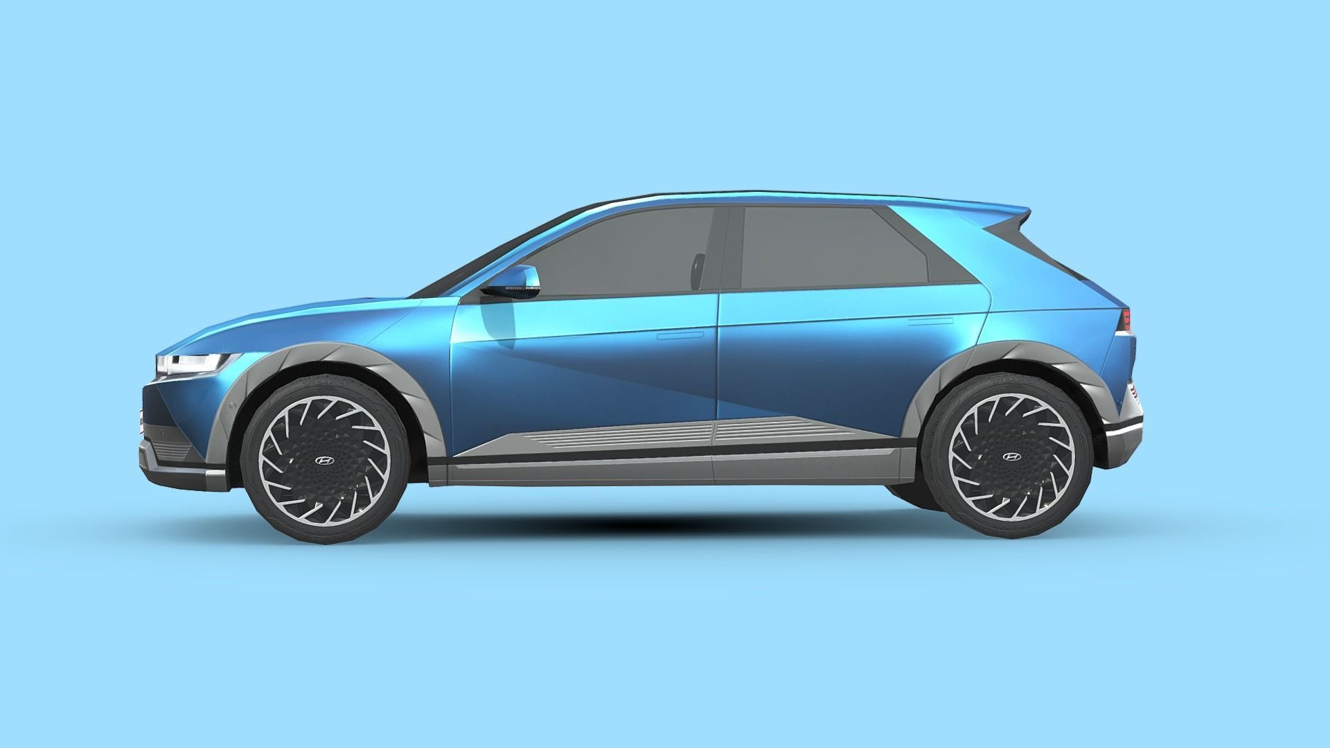 Hyundai IONIQ 5 Low-poly 3D model_2