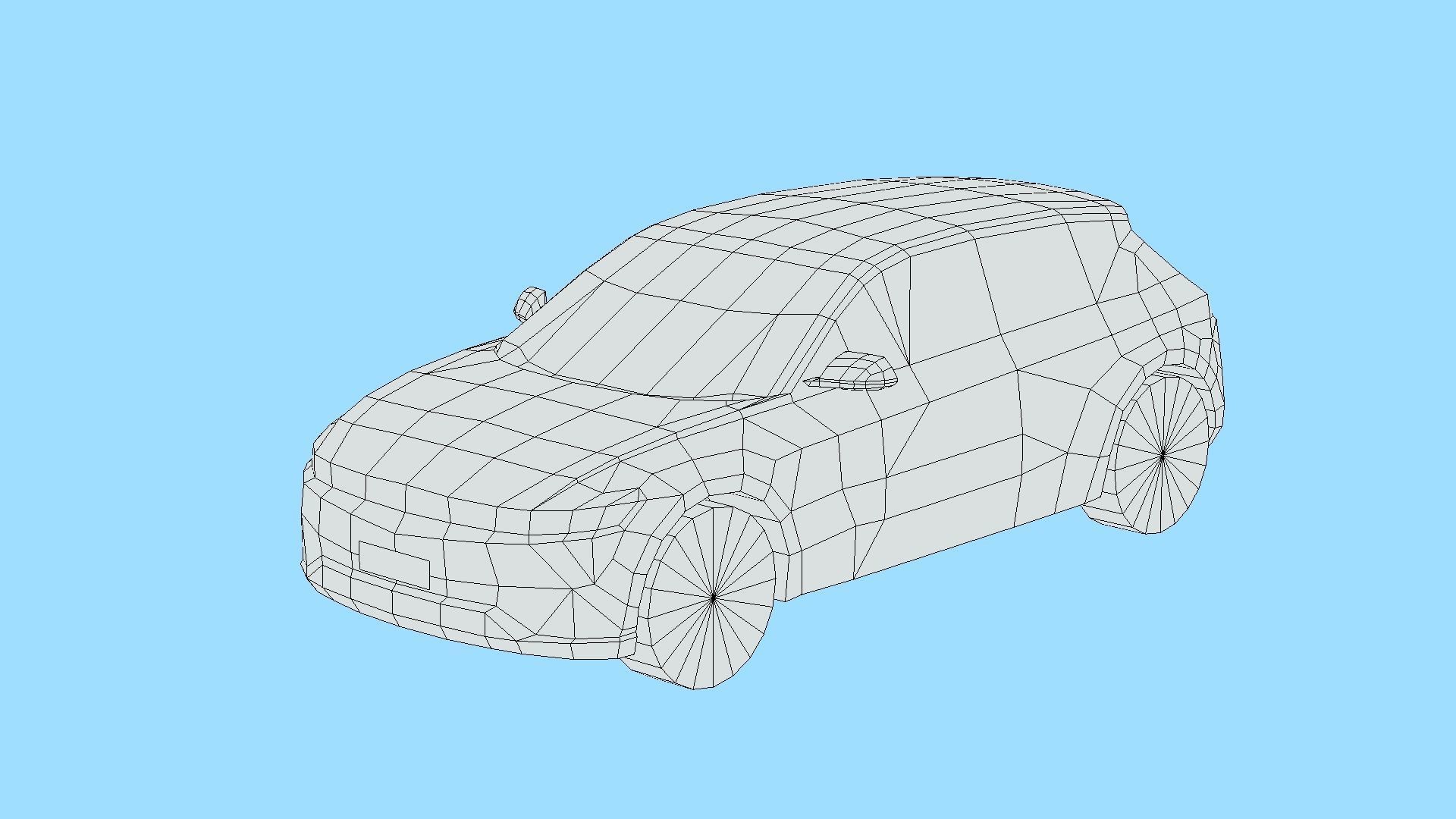 Hyundai IONIQ 5 Low-poly 3D model_4
