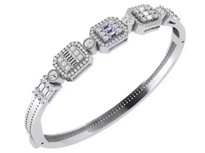 Emerald Halo Bracelet 4635