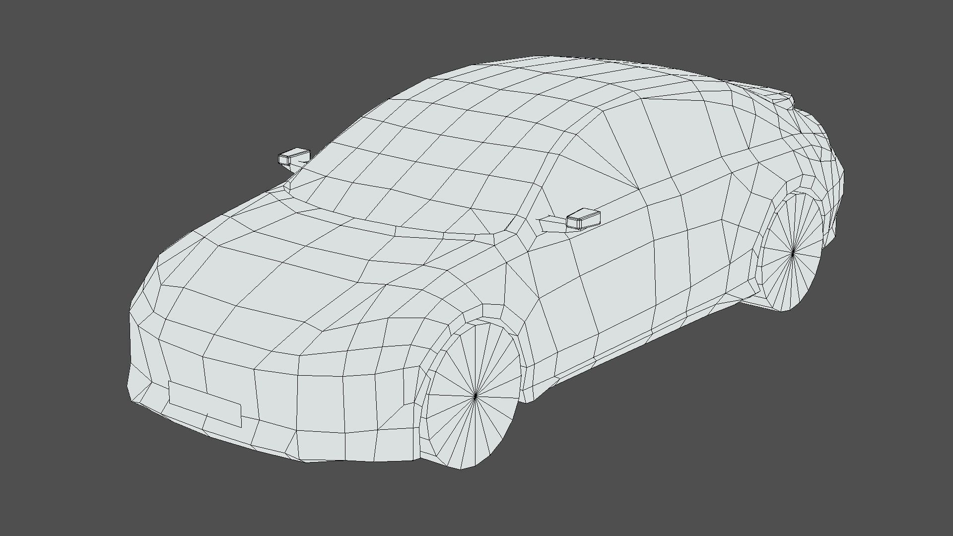 Hyundai IONIQ 6 Low-poly 3D model_4