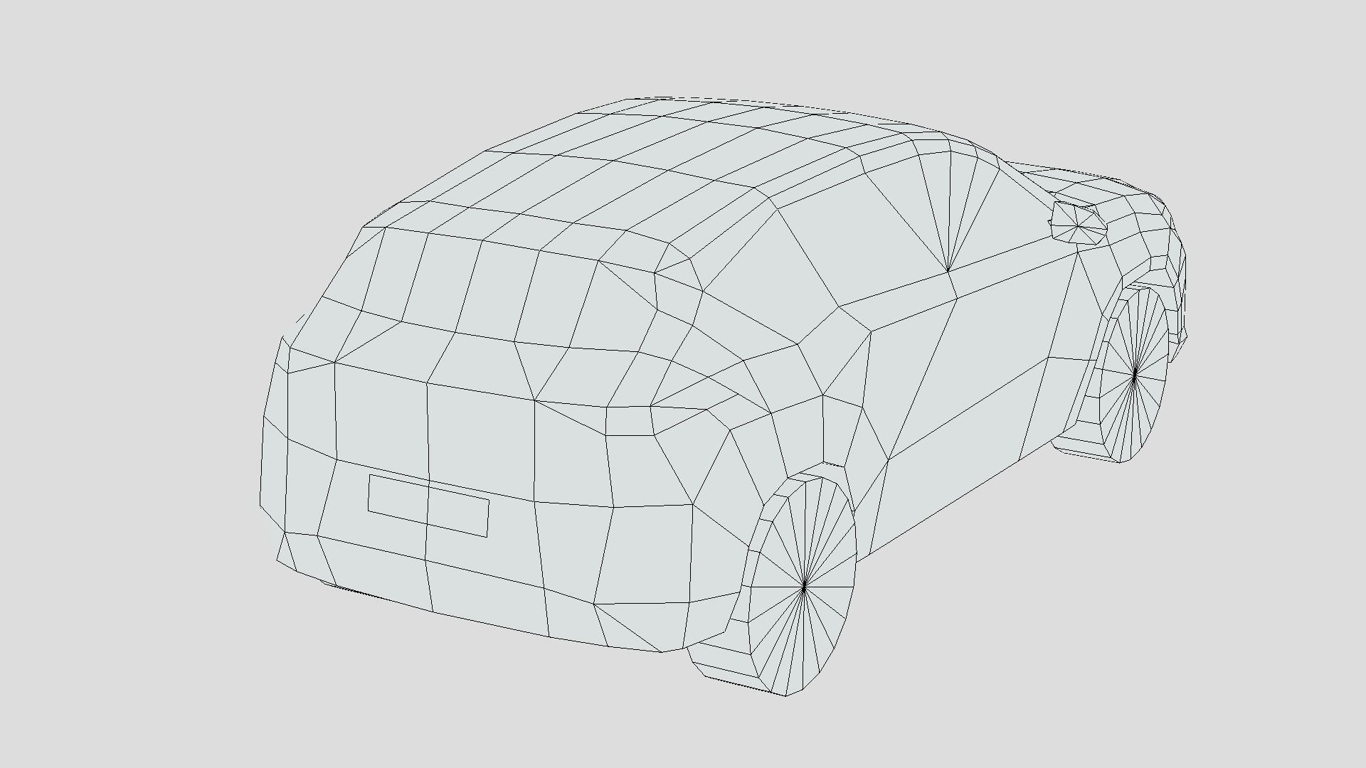 Hyundai Kona 2024 Low-poly 3D model_6