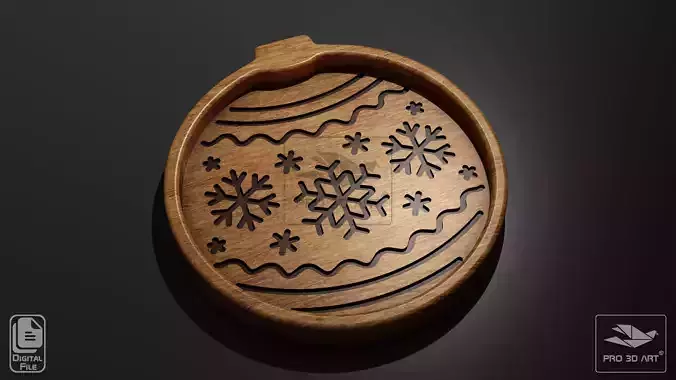 Christmas Ball Tray - CNC Files for Wood