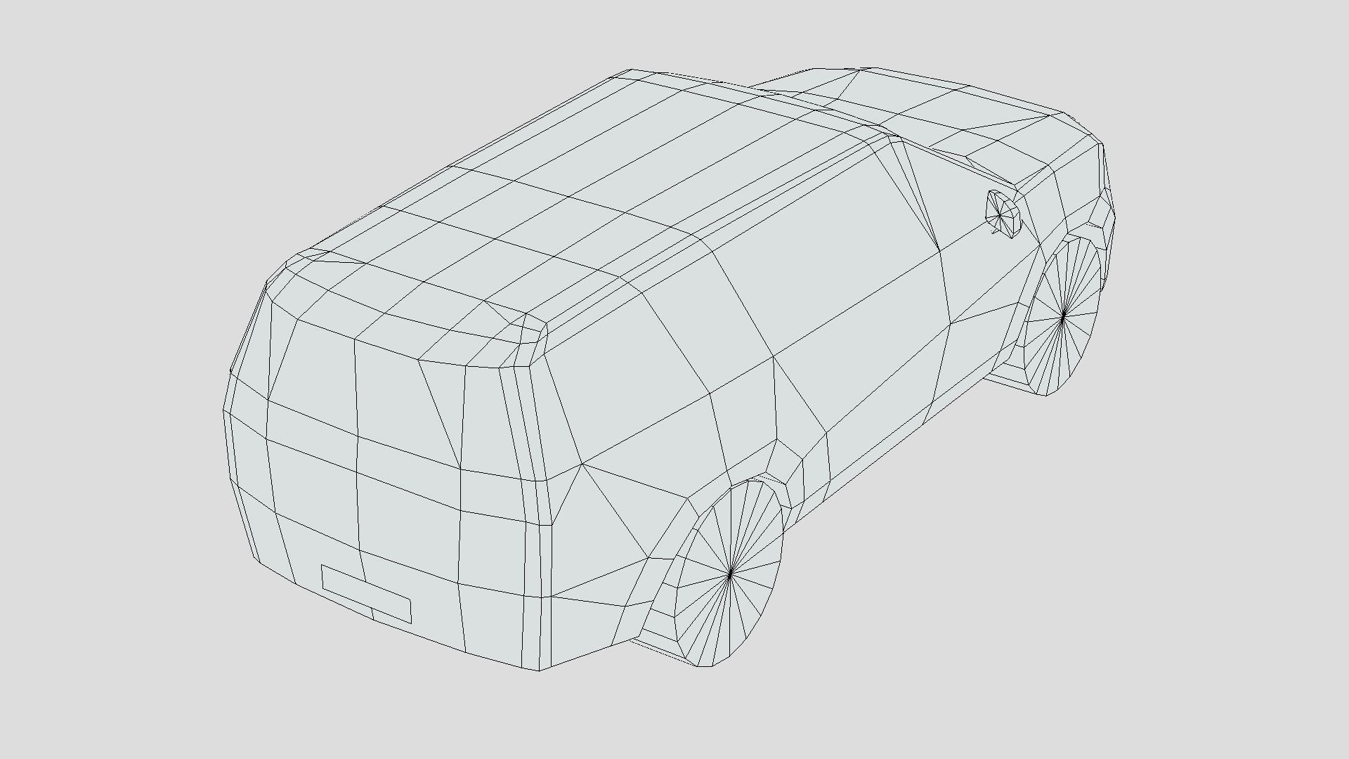 Hyundai Santa Fe 2024 Low-poly 3D model_5