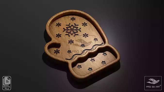 Christmas Glove Tray - CNC Files for Wood