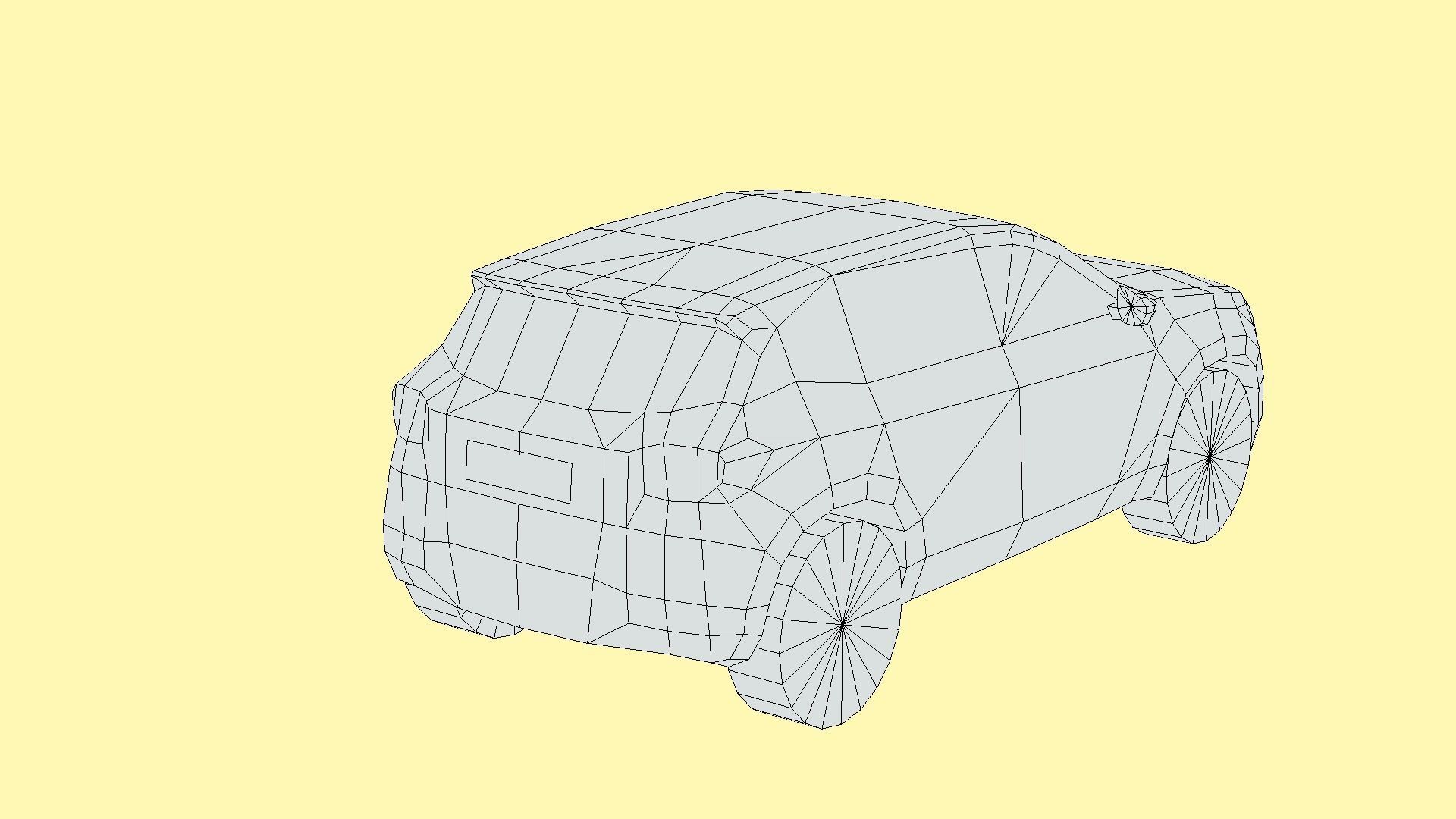 Jeep Avenger Low-poly 3D model_5
