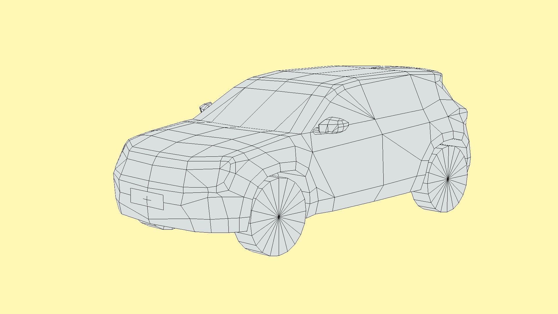 Jeep Avenger Low-poly 3D model_4