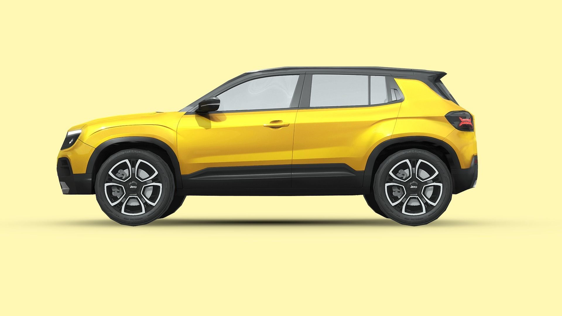 Jeep Avenger Low-poly 3D model_2