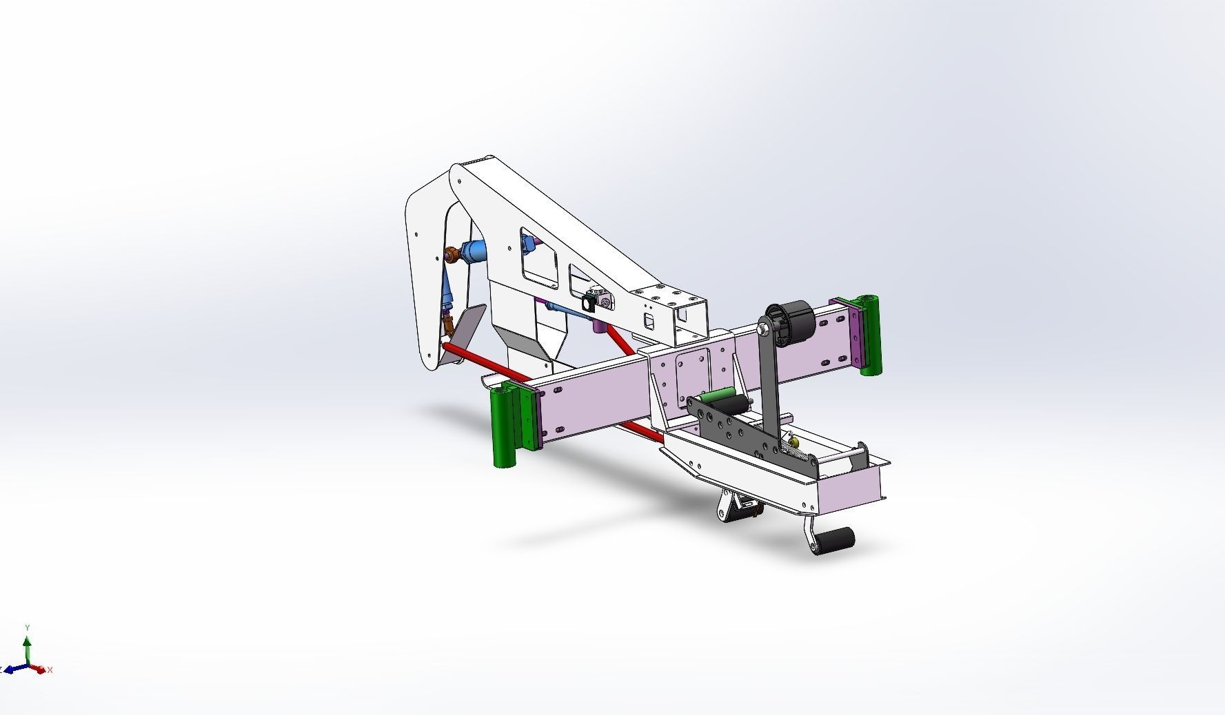 Box sealing machine 3D model_6