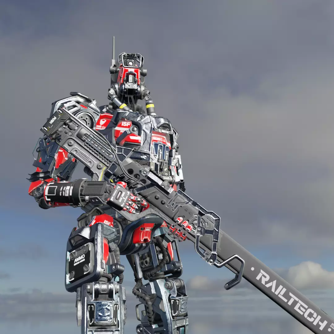 Sci-Fi Assault Soldier Low-poly 3D model_0