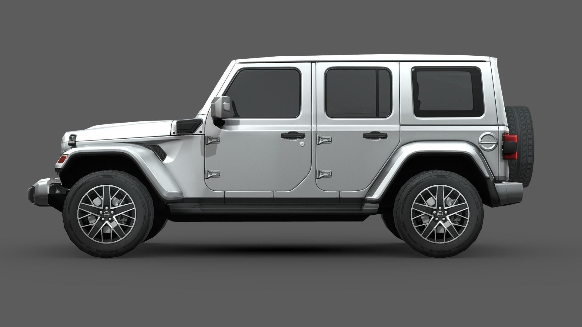 Jeep Wrangler 4xe 2024 Low-poly 3D model_2