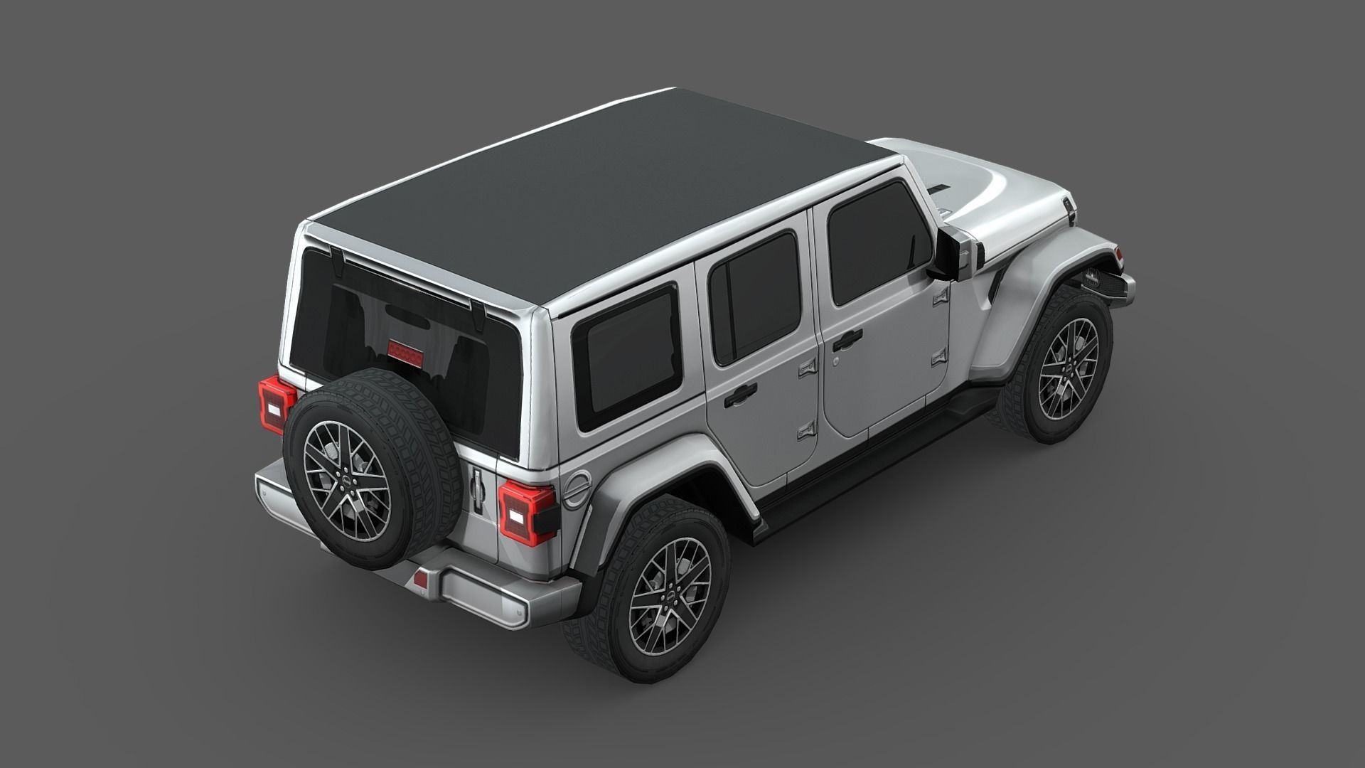 Jeep Wrangler 4xe 2024 Low-poly 3D model_4