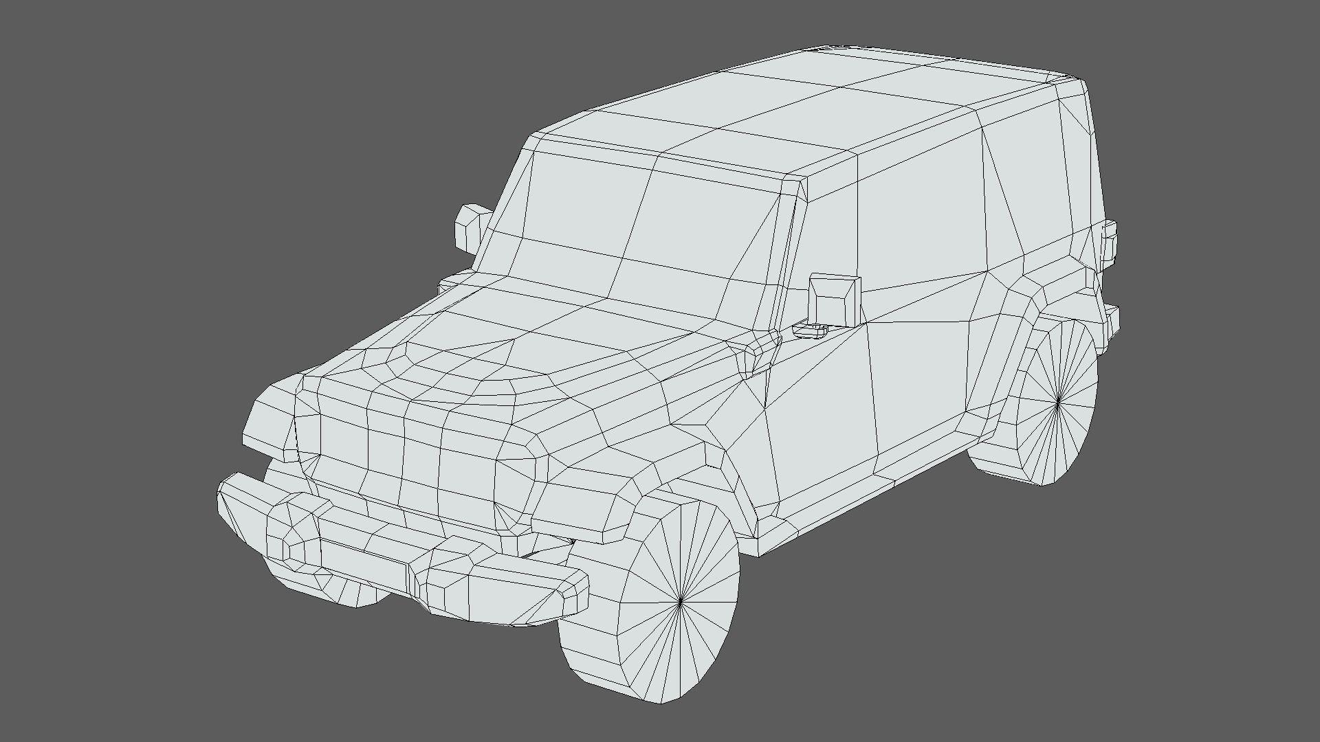 Jeep Wrangler 4xe 2024 Low-poly 3D model_5