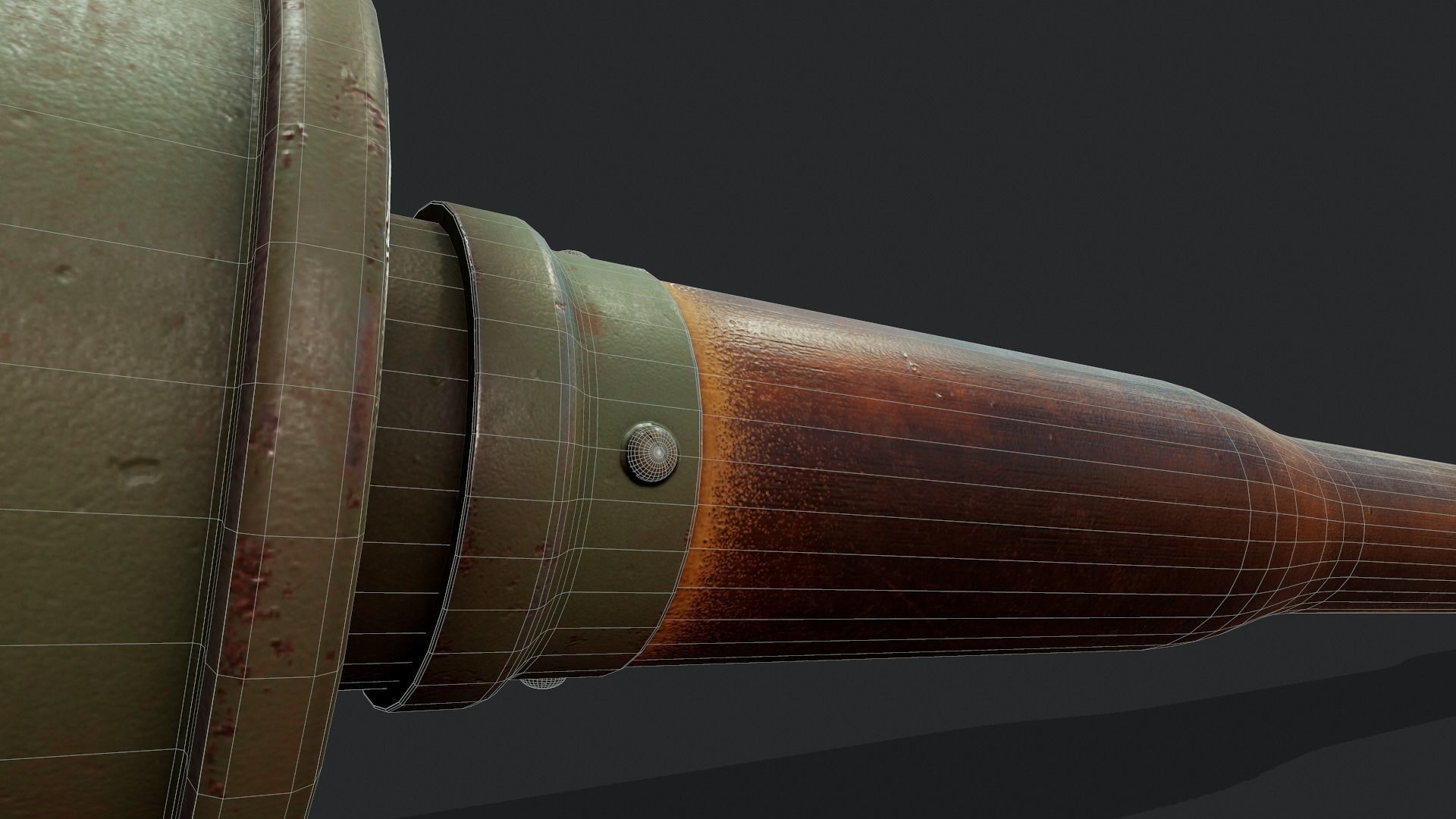 Stick Grenade - Tutorial Included Low-poly 3D model_15