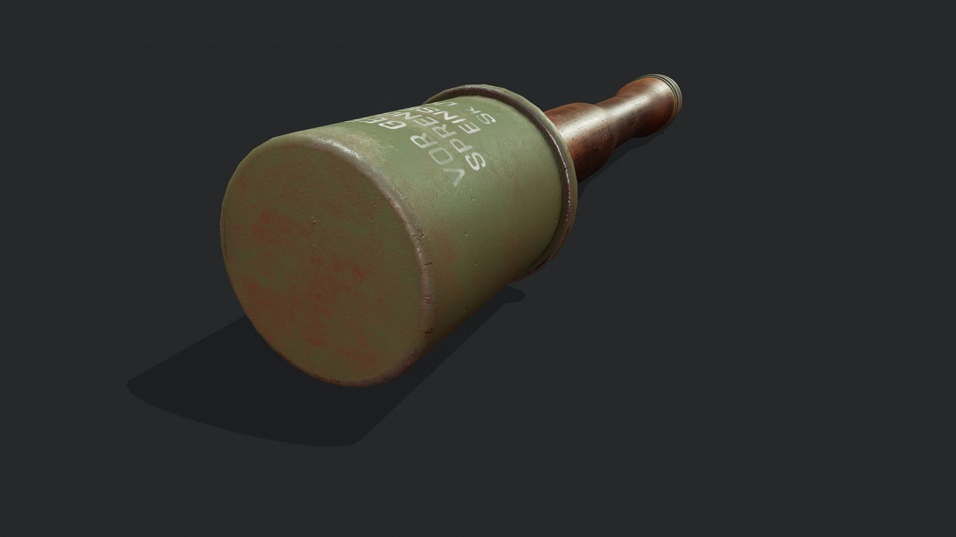 Stick Grenade - Tutorial Included Low-poly 3D model_8