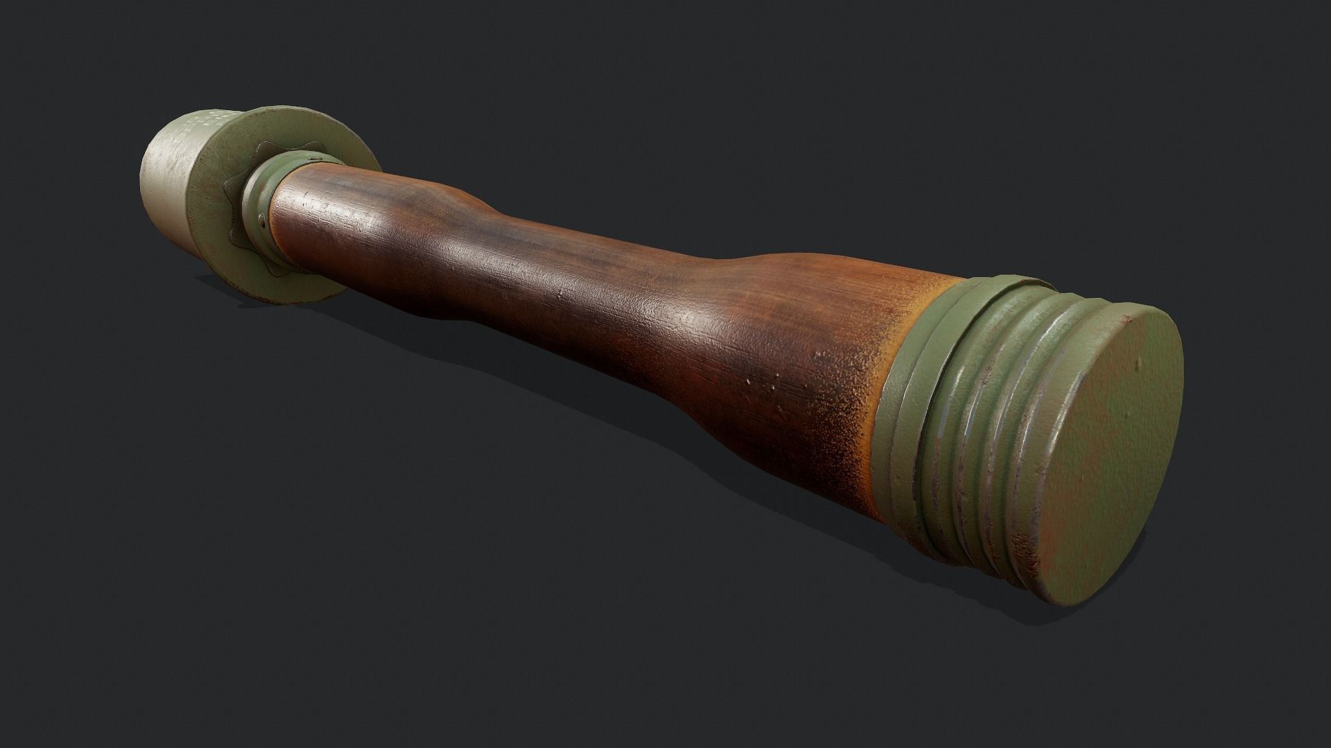 Stick Grenade - Tutorial Included Low-poly 3D model_10