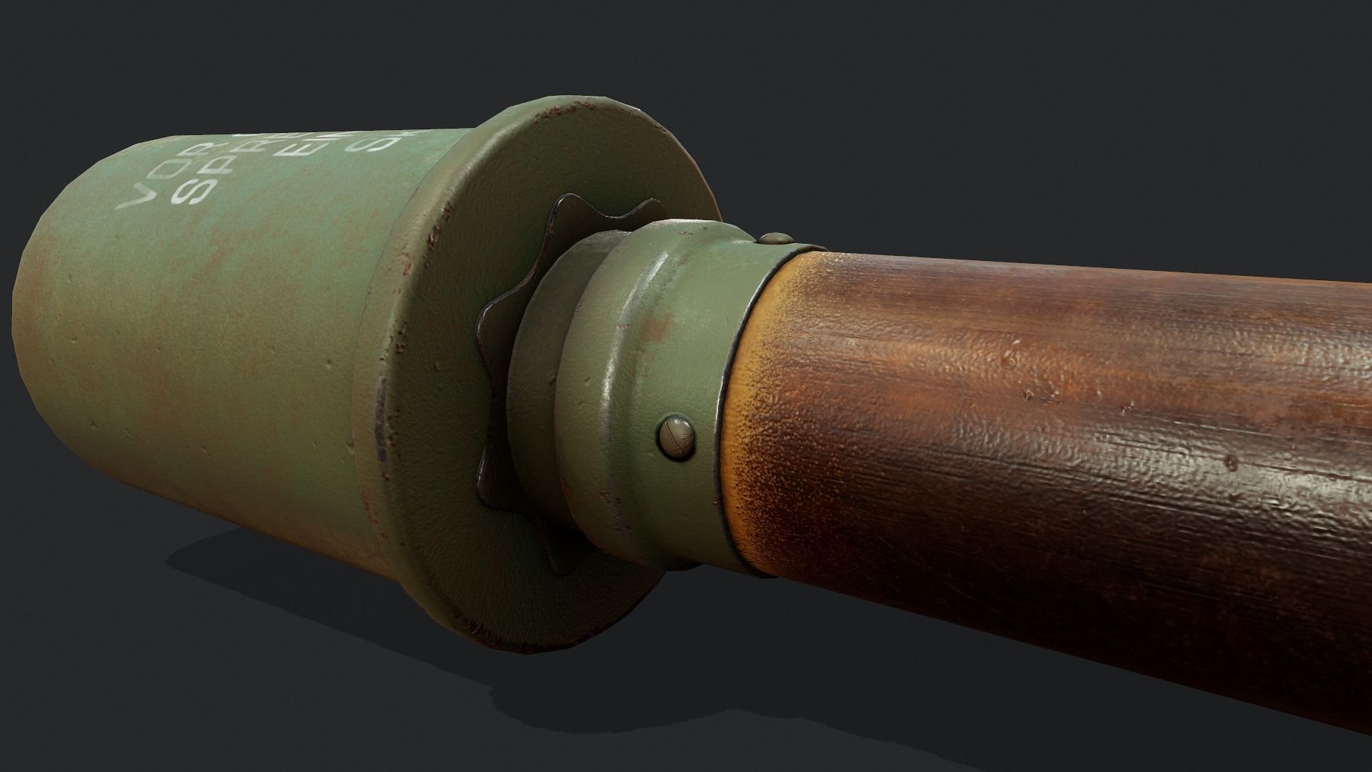 Stick Grenade - Tutorial Included Low-poly 3D model_12