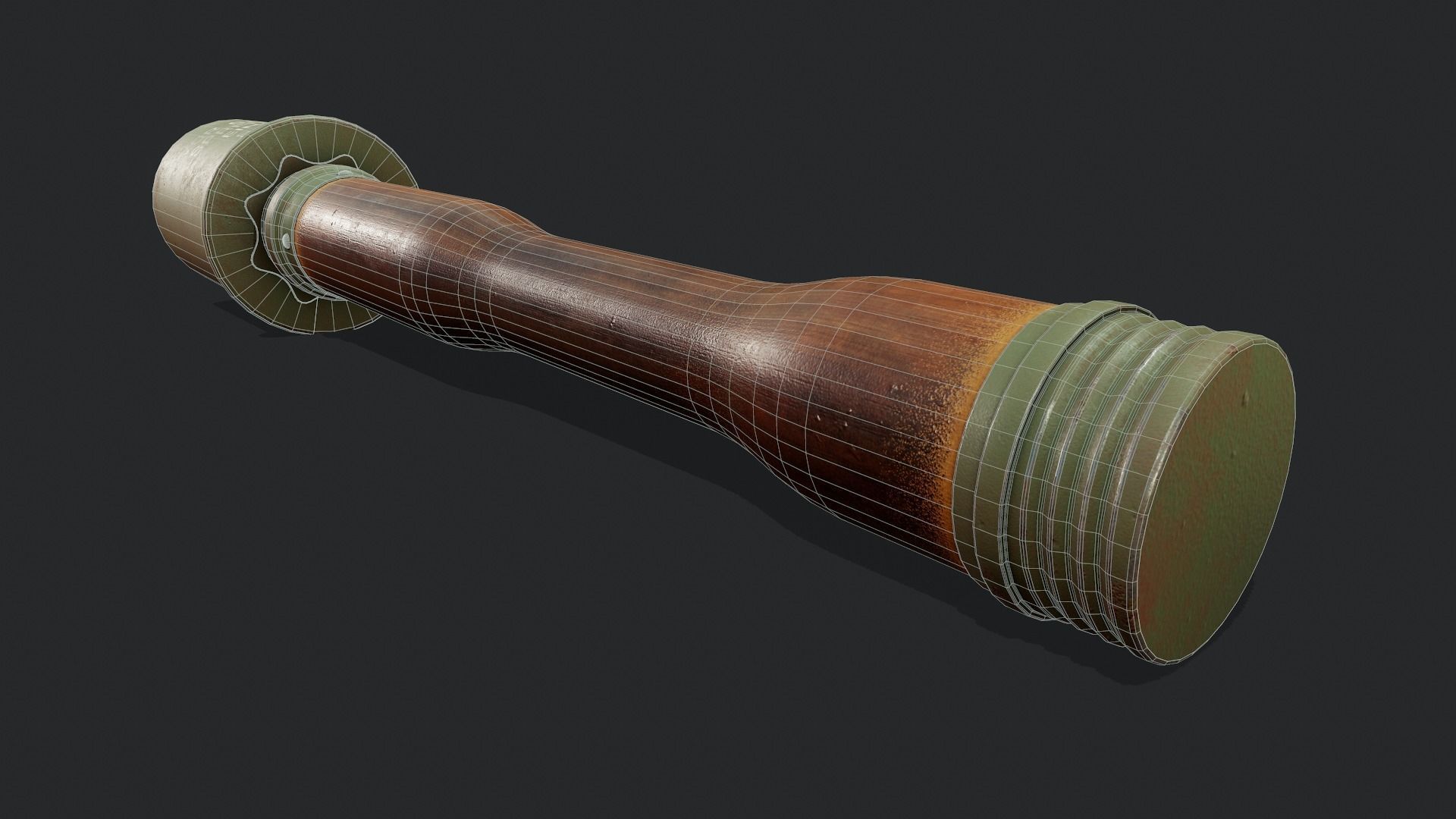 Stick Grenade - Tutorial Included Low-poly 3D model_11