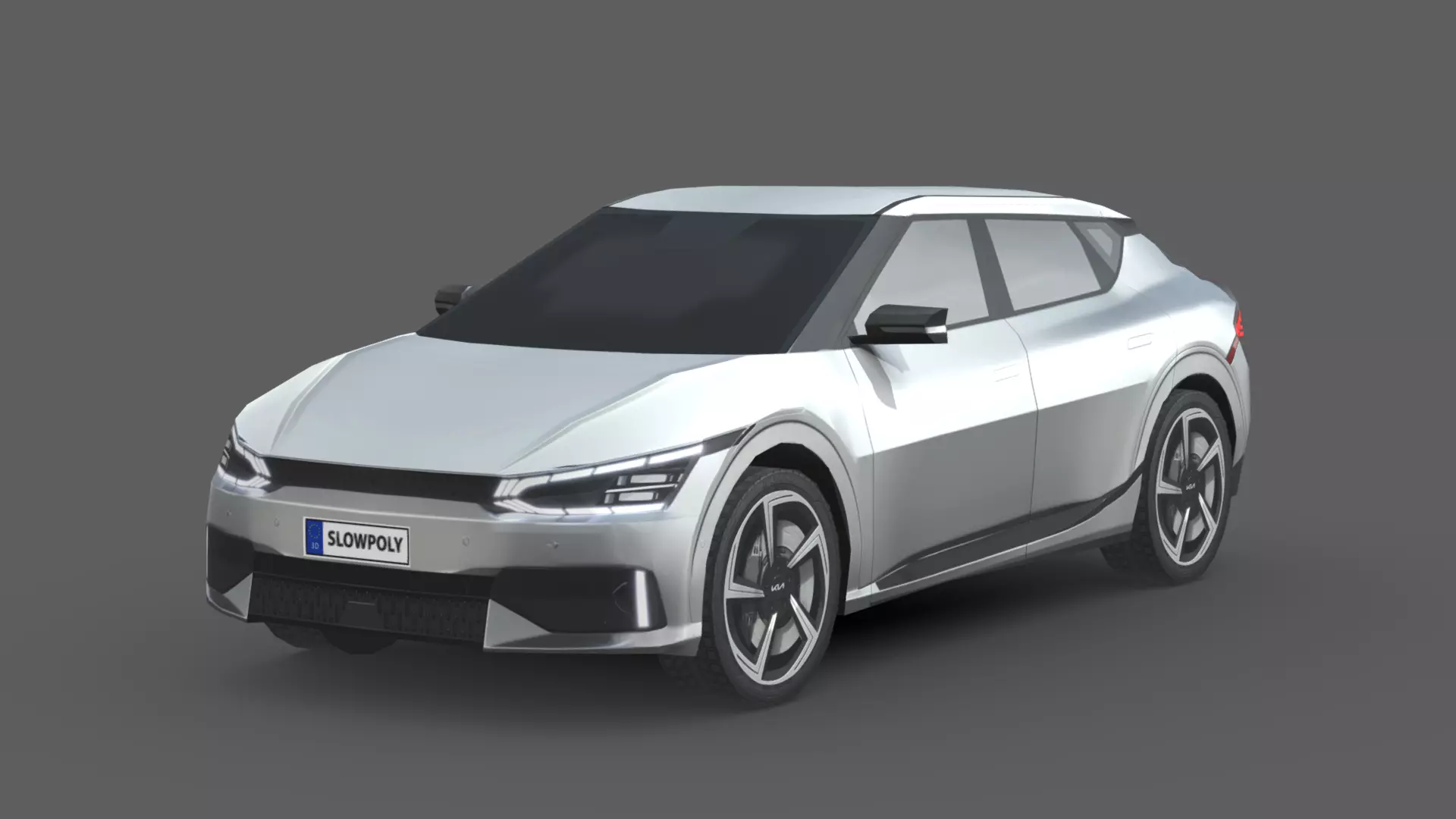 Kia EV6 GT Low-poly 3D model_0