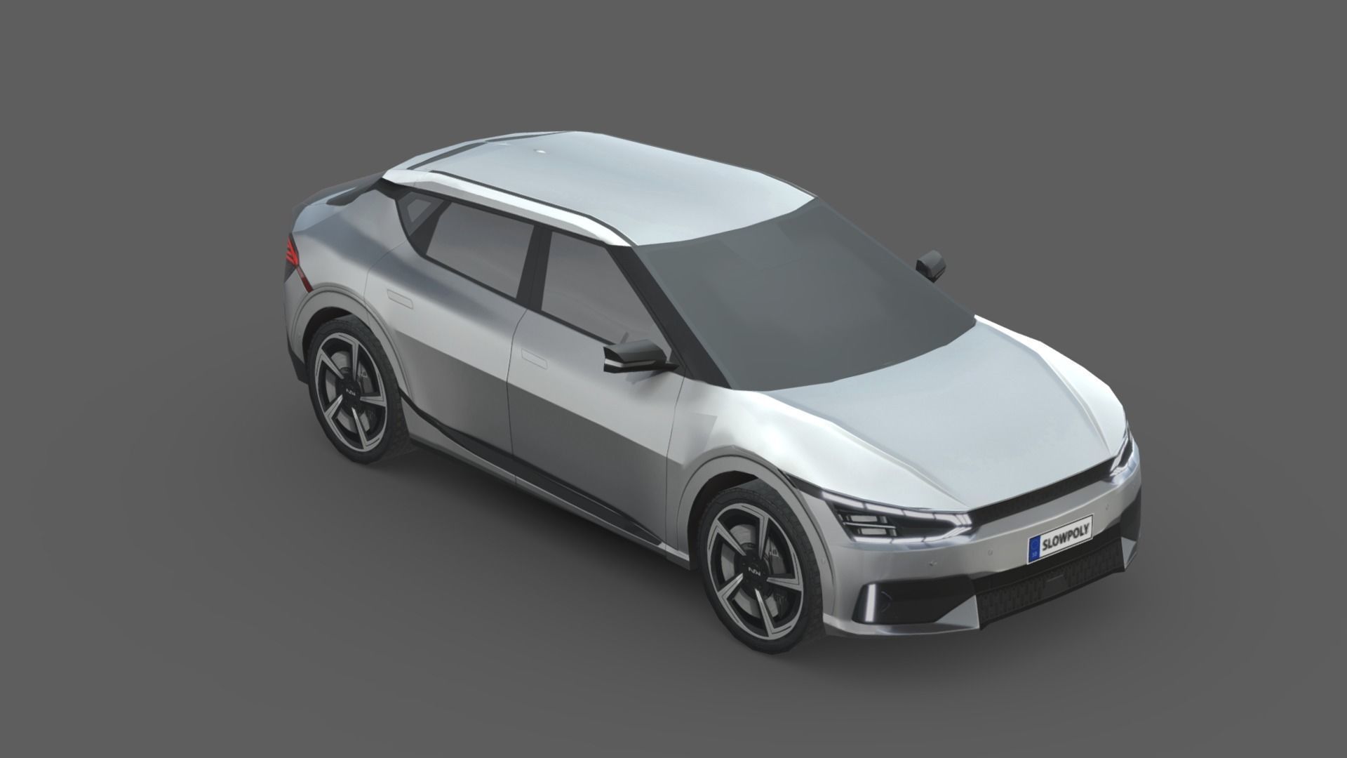 Kia EV6 GT Low-poly 3D model_3