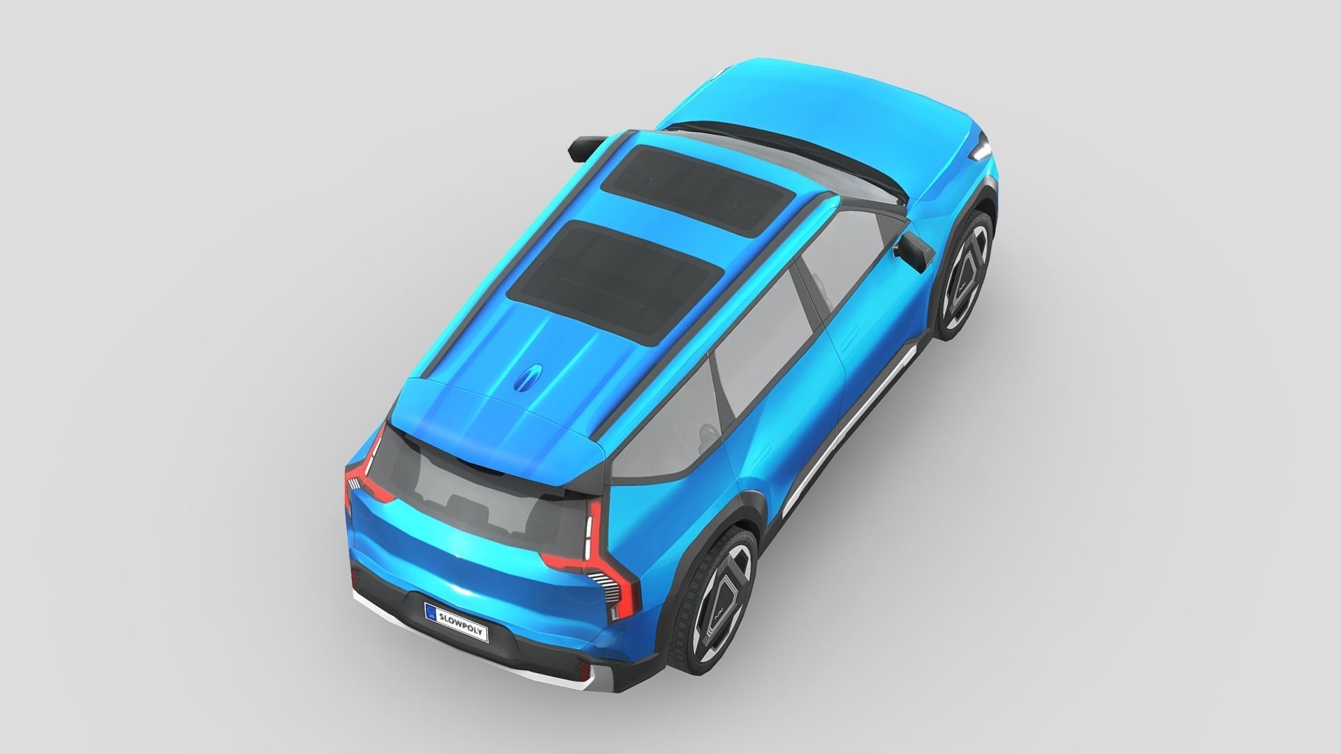 Kia EV9 GT-Line Low-poly 3D model_4