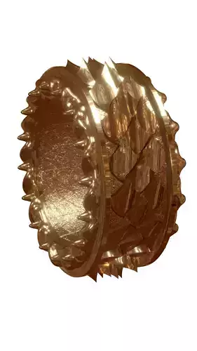 Animal Magic Gold Dragon Ring Fantasy RPG Scale for Cosplay Fan