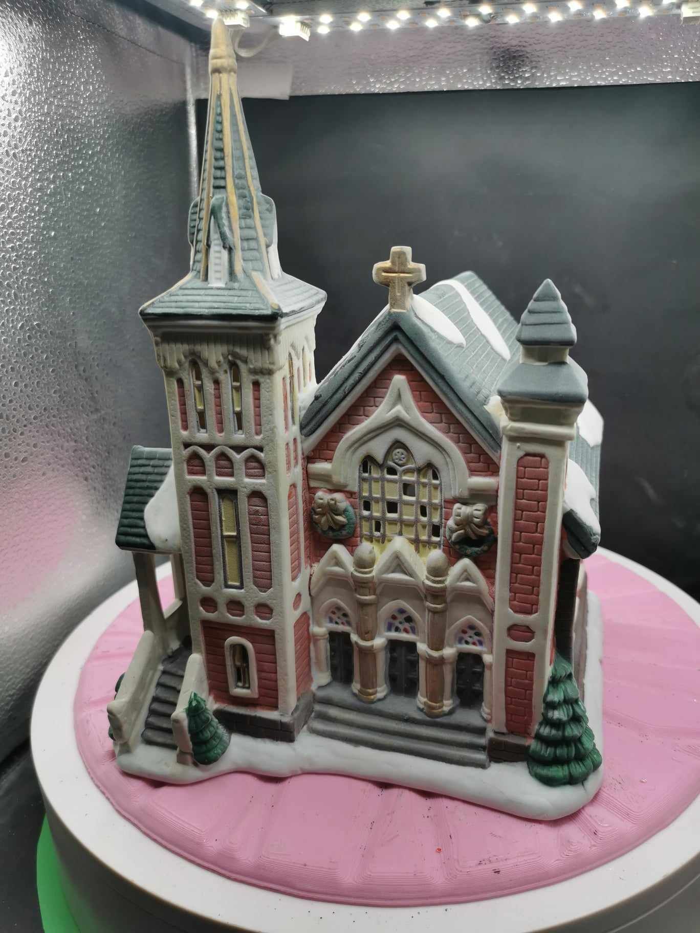 christmas village  cathedral 3D print model_5